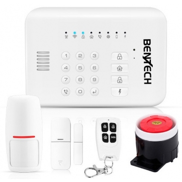 Bezdr&aacute;tov&yacute; GSM a WIFI alarm Bentech GW01